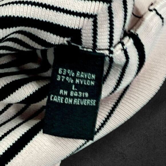 CYRUS Off The Shoulder Sweater Womens L Pink Black Trim Business Casual Pullover - Picture 13 of 13